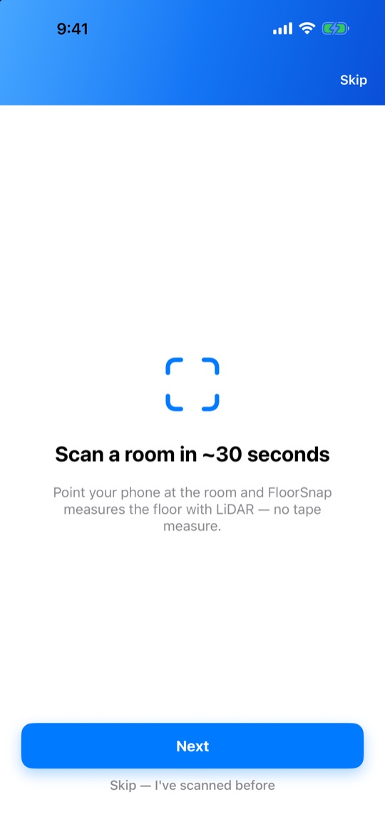 FloorSnap measures floors with LiDAR